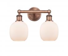 Innovations Lighting 616-2W-AC-G101 - Belfast - 2 Light - 15 inch - Antique Copper - Bath Vanity Light