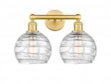 Innovations Lighting 616-2W-SG-G1213-8 - Athens Deco Swirl - 2 Light - 17 inch - Satin Gold - Bath Vanity Light