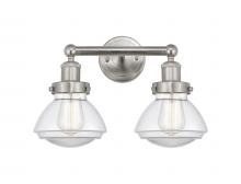  616-2W-SN-G322 - Olean - 2 Light - 16 inch - Brushed Satin Nickel - Bath Vanity Light