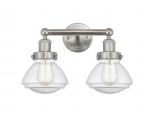  616-2W-SN-G324 - Olean - 2 Light - 16 inch - Brushed Satin Nickel - Bath Vanity Light