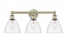  616-3W-AB-GBD-752 - Bristol - 3 Light - 26 inch - Antique Brass - Bath Vanity Light