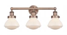  616-3W-AC-G321 - Olean - 3 Light - 25 inch - Antique Copper - Bath Vanity Light