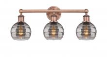 Innovations Lighting 616-3W-AC-G556-6SM - Rochester - 3 Light - 24 inch - Antique Copper - Bath Vanity Light