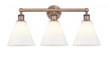  616-3W-AC-GBC-81 - Berkshire - 3 Light - 26 inch - Antique Copper - Bath Vanity Light