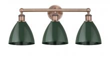  616-3W-AC-MBD-75-GR - Plymouth - 3 Light - 26 inch - Antique Copper - Bath Vanity Light