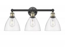 Innovations Lighting 616-3W-BAB-GBD-752 - Bristol - 3 Light - 26 inch - Black Antique Brass - Bath Vanity Light