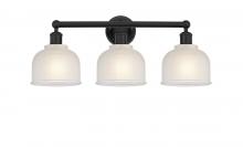 Innovations Lighting 616-3W-BK-G411 - Dayton - 3 Light - 24 inch - Matte Black - Bath Vanity Light