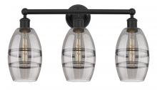 Innovations Lighting 616-3W-BK-G557-6SM - Vaz - 3 Light - 24 inch - Matte Black - Bath Vanity Light