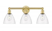  616-3W-SG-GBD-752 - Bristol - 3 Light - 26 inch - Satin Gold - Bath Vanity Light