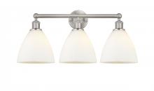  616-3W-SN-GBD-751 - Bristol - 3 Light - 26 inch - Brushed Satin Nickel - Bath Vanity Light