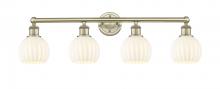 Innovations Lighting 616-4W-AB-G1217-6WV - White Venetian - 4 Light - 33 inch - Antique Brass - Bath Vanity Light