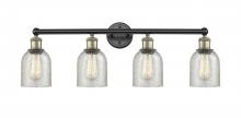  616-4W-BAB-G259 - Caledonia - 4 Light - 32 inch - Black Antique Brass - Bath Vanity Light