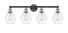  616-4W-BAB-G652-6 - Cindyrella - 4 Light - 33 inch - Black Antique Brass - Bath Vanity Light