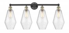  616-4W-BAB-G654-7 - Cindyrella - 4 Light - 34 inch - Black Antique Brass - Bath Vanity Light