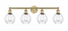  616-4W-BB-G362 - Waverly - 4 Light - 33 inch - Brushed Brass - Bath Vanity Light