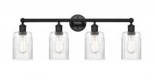 Innovations Lighting 616-4W-BK-G342 - Hadley - 4 Light - 32 inch - Matte Black - Bath Vanity Light