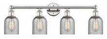  616-4W-PN-G257 - Caledonia - 4 Light - 32 inch - Polished Nickel - Bath Vanity Light