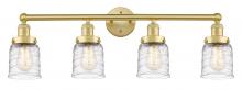 Innovations Lighting 616-4W-SG-G513 - Bell - 4 Light - 32 inch - Satin Gold - Bath Vanity Light