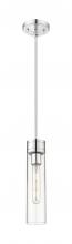  617-1S-PC-G617-11CL - Boreas - 1 Light - 3 inch - Polished Chrome - Stem Hung - Mini Pendant