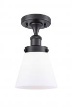 Innovations Lighting 916-1C-BK-G61 - Cone - 1 Light - 6 inch - Matte Black - Semi-Flush Mount