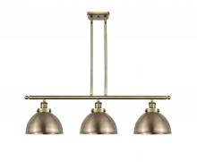 Innovations Lighting 916-3I-AB-MFD-10-AB-LED - Derby - 3 Light - 36 inch - Antique Brass - Stem Hung - Island Light