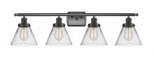 Innovations Lighting 916-4W-BK-G42 - Cone - 4 Light - 38 inch - Matte Black - Bath Vanity Light