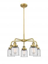 Innovations Lighting 916-5CR-BB-G52 - Edison - 5 Light - 24 inch - Brushed Brass - Chandelier