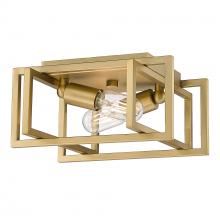 Golden 6070-FM BCB-BCB - Tribeca Flush Mount in Brushed Champagne Bronze