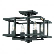 Golden 7151-SF BLK - Bellare Semi-Flush