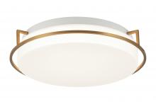 Matteo Lighting M14112AG - 1 LT Ã˜12â€ "BRAMMERTON" AGED GOLD FRAME CEILING MOUNT