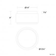 Modern Forms US Online FM-12516-27-AB - Preston Flush Mount Light