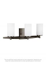 Generation Lighting 4424603EN3-778 - Alturas contemporary 3-light LED indoor dimmable bath vanity wall sconce in brushed oil rubbed bronz
