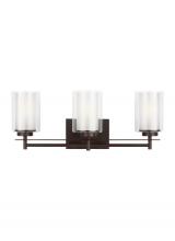 Generation Lighting 4437303EN3-710 - Elmwood Park traditional 3-light LED indoor dimmable bath vanity wall sconce in bronze finish with s