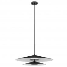 Kuzco Lighting Inc PD22907-BK/WH - Cruz 24-in Metal - Black/White LED Pendant