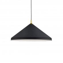 Kuzco Lighting Inc 493126-BK/GD - Dorothy 26-in Black With Gold Detail 1 Light Pendant