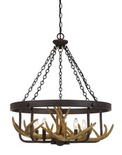  FX-3703-5 - Angelo 60W X 5 Metal Antler Chandelier