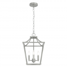 Hunter 19067 - Hunter Laurel Ridge Brushed Nickel 4 Light Pendant Ceiling Light Fixture