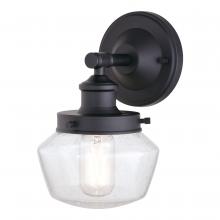 Vaxcel International T0573 - Collins 6 in. W Outdoor Wall Light Matte Black