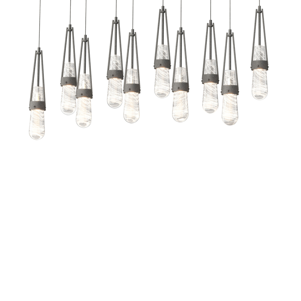 Link 10-Light Blown Glass Pendant