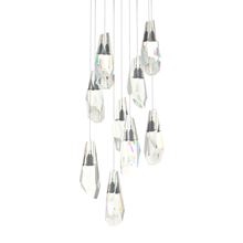  131101-SKT-LONG-10-CR - Luma 9-Light Large Crystal Pendant