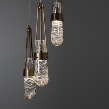  131120-SKT-LONG-05-YJ0434 - Link 5-Light Blown Glass Pendant