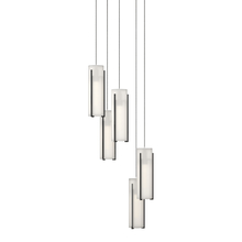  131124-SKT-LONG-89-GG0065 - Exos Glass 5-Light Pendant