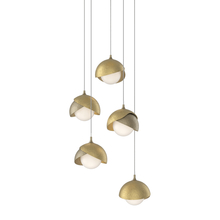  131125-SKT-LONG-84-86-GG0711 - Brooklyn 5-Light Double Shade Pendant