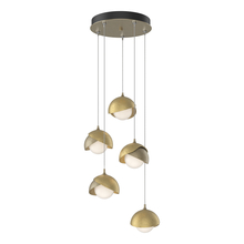  131125-SKT-STND-84-86-GG0711 - Brooklyn 5-Light Double Shade Pendant