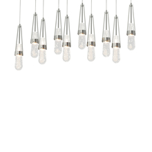  131200-SKT-LONG-85-YG0434 - Link 10-Light Blown Glass Pendant