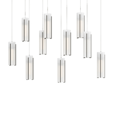  131204-SKT-LONG-07-GG0065 - Exos Glass 10-Light Pendant