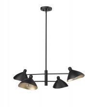 Millennium 12804-MB - Warhol 4-Light Chandelier Ceiling Light Matte Black