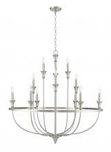 Millennium 28012-BN - Emery 12-Light Chandelier Ceiling Light Brushed Nickel