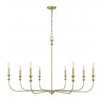 Millennium 29608-VB - Savanne 8-Light Chandelier Ceiling Light Vintage Brass