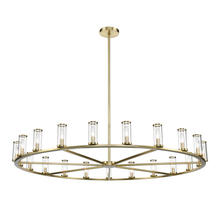 Alora Lighting CH309021NBCG - Revolve Clear Glass/Natural Brass 21 Light Chandeliers